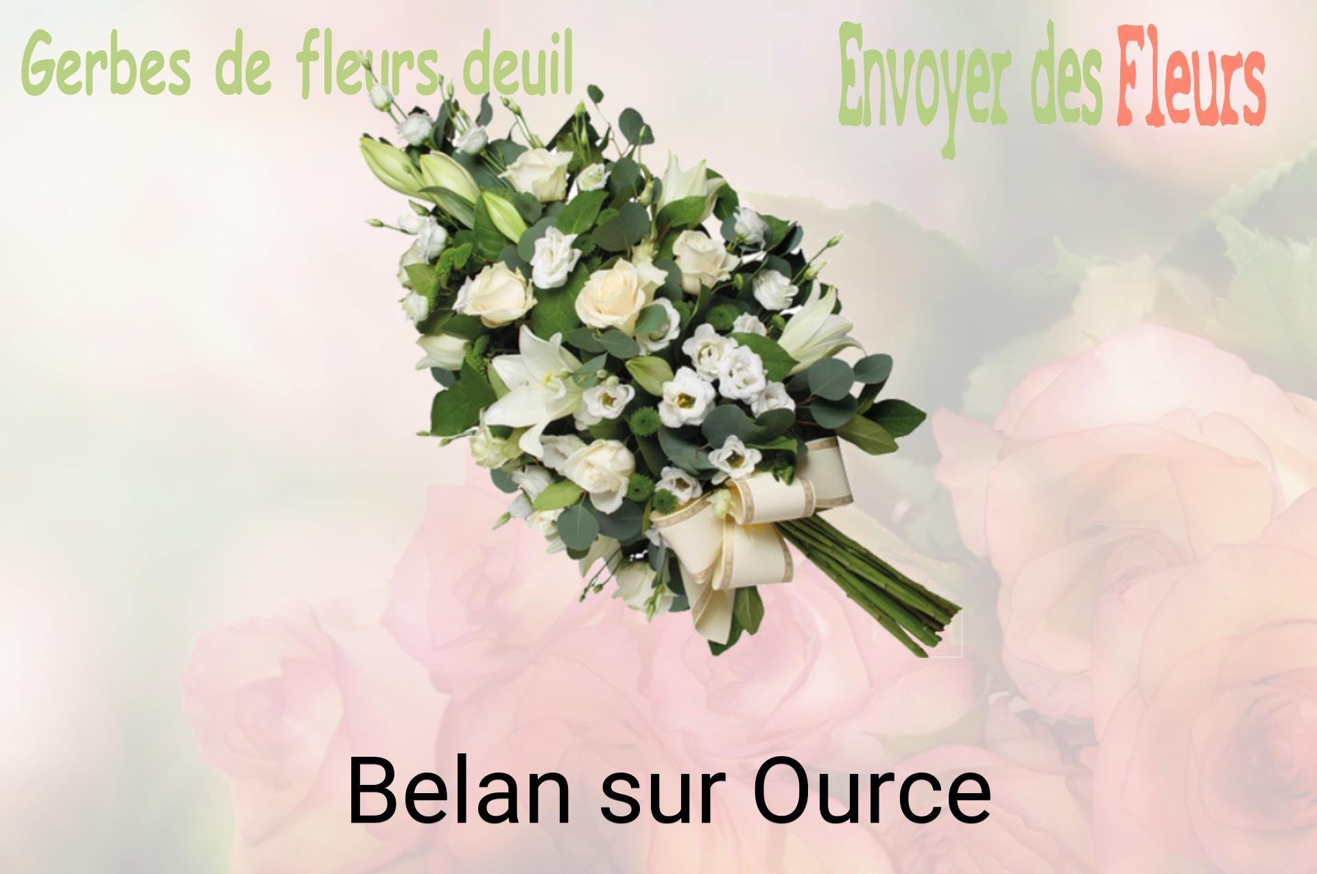 Gerbe de fleurs de deuil livrée à Belan-sur-Ource